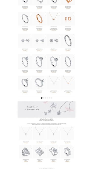 THIẾT KẾ WEBSITE TRANG SỨC KIM CƯƠNG CAO CẤP LỘC PHÚC FINE JEWELRY