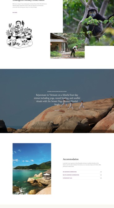 Thiết kế Website Six Senses Ninh Van Bay