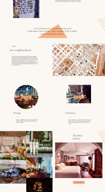Thiết kế Website The Myst Dong Khoi Hotel