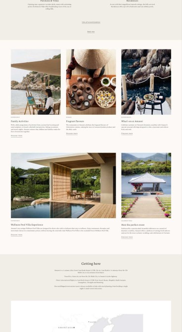 Thiết kế website du lịch Amanoi - Luxury Hotel & Beach Resort