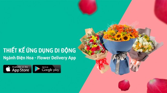 Thiết kế ứng dụng di động ngành điện hoa - Flower delivery app