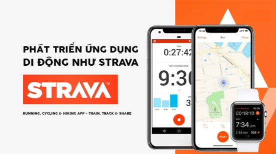 Phát triển ứng dụng như Strava - Running, Cycling & Hiking App - Train, Track & Share